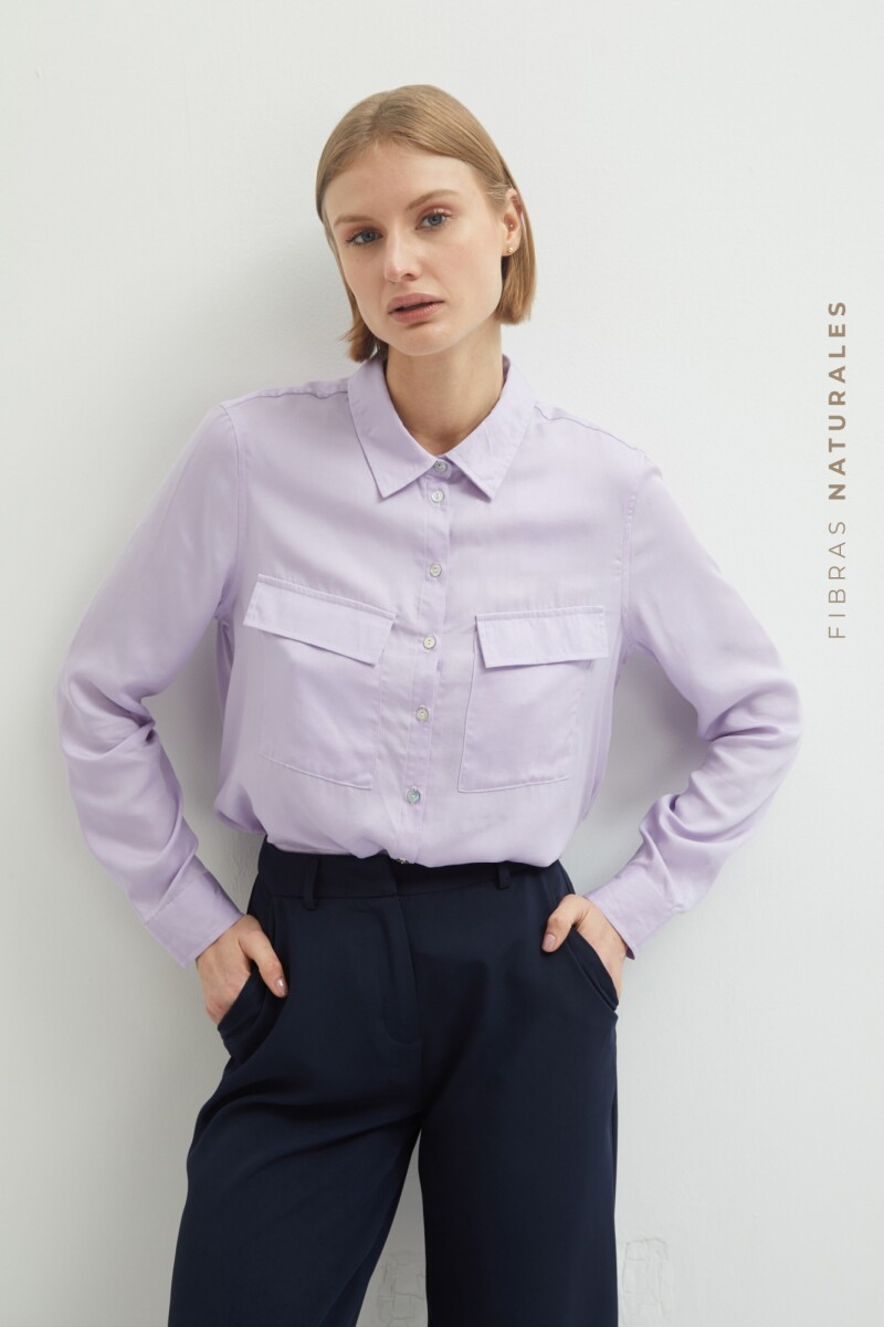 Camisa de lyocell - lila 