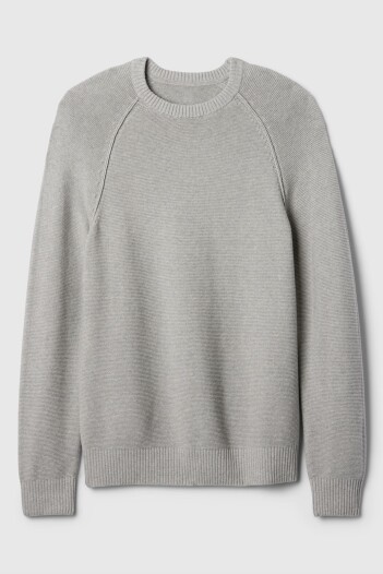 Buzo Raglan Hombre Heather Grey
