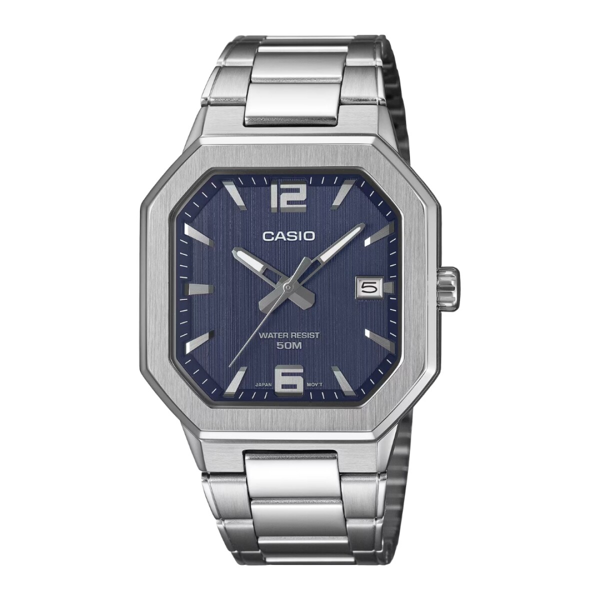 Reloj Casio MTPB195D 7AVDF para hombre con correa de acero - Azul 
