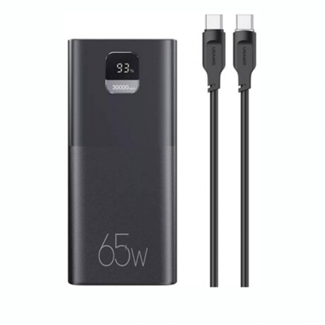 Cargador Portátil Power Bank USAMS Capacidad 30.000 mAh 65W PB68 - Black Cargador Portátil Power Bank USAMS Capacidad 30.000 mAh 65W PB68 - Black