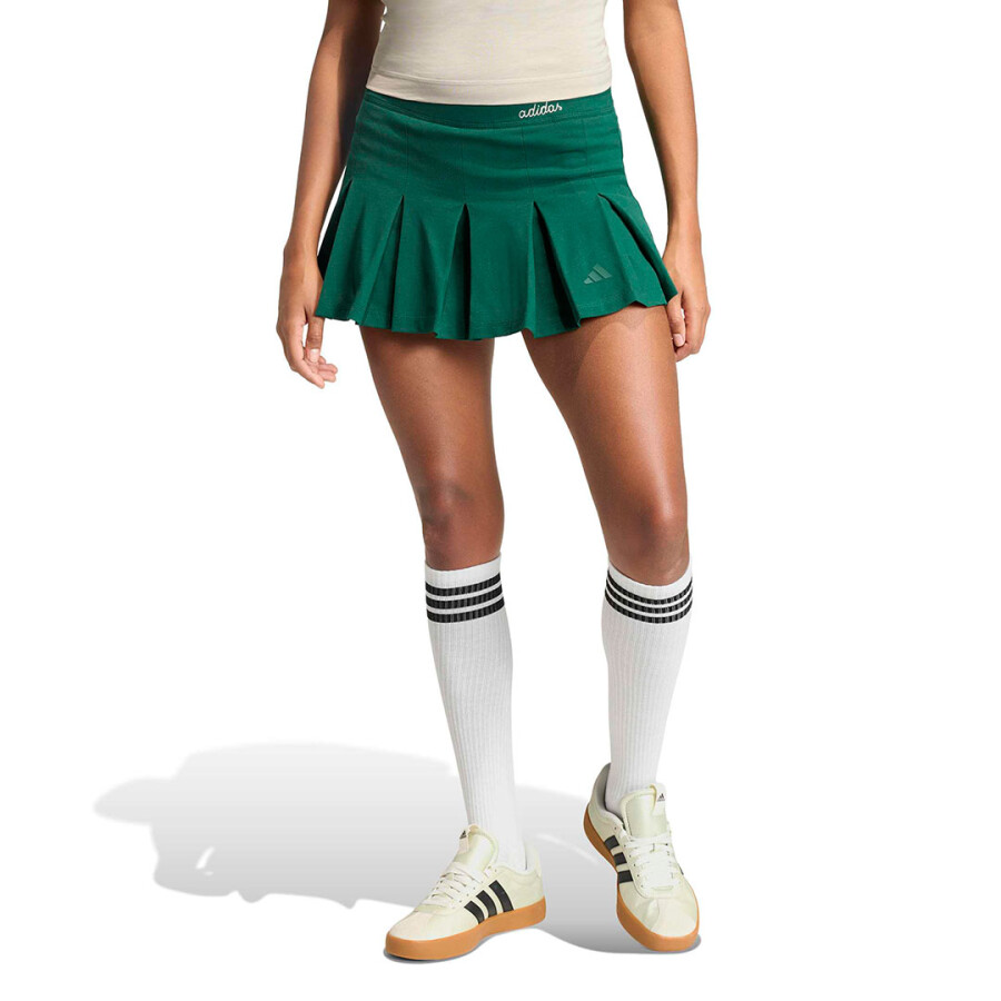 Pollera de Mujer Adidas Falda Con Malla Interior Seasonal Essentials Verde