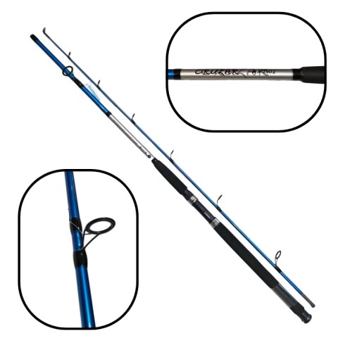 Caña de Pescar Shimano Cruzar AX 2.70m 2 Tramos 12-25lb Variada Caña de Pescar Shimano Cruzar AX 2.70m 2 Tramos 12-25lb Variada