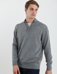 470416 SWEATER HARRY Gris Medio Melange