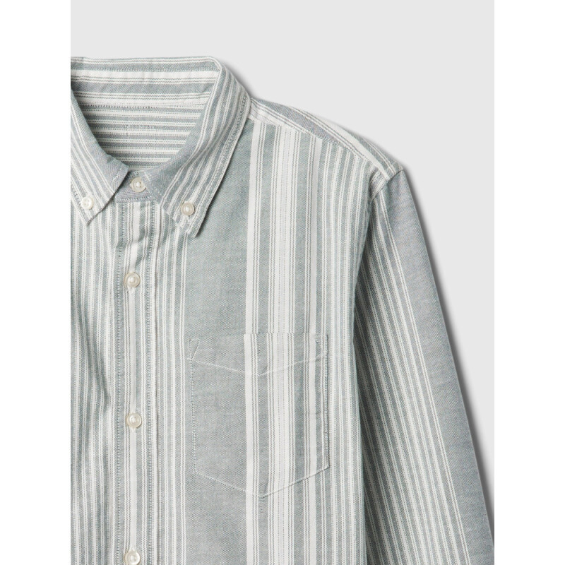 FA24 LS OXFORD GREEN STRIPE