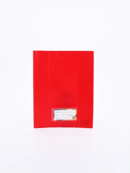 FORRO CUADERNO PVC ROJO