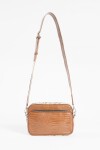 Bandolera croco marrón