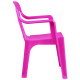 Silla infantil con apoya brazos ROSA