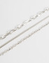Collares Cortos De metal Set De Collares Cortos De Metal - Plateado