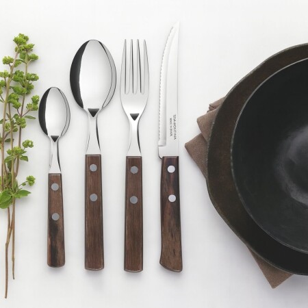 JUEGO DE CUBIERTOS X 24 UNIDADES TRAMONTINA POLYWOOD JUEGO DE CUBIERTOS X 24 UNIDADES TRAMONTINA POLYWOOD