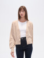 Cardigan Resun Beige Melange