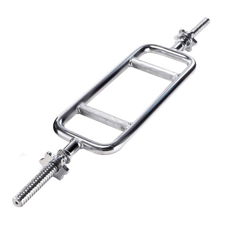 Barra Romana Maciza Cromada C/rosca Para Triceps Pesas Nº1 ! Fit013204