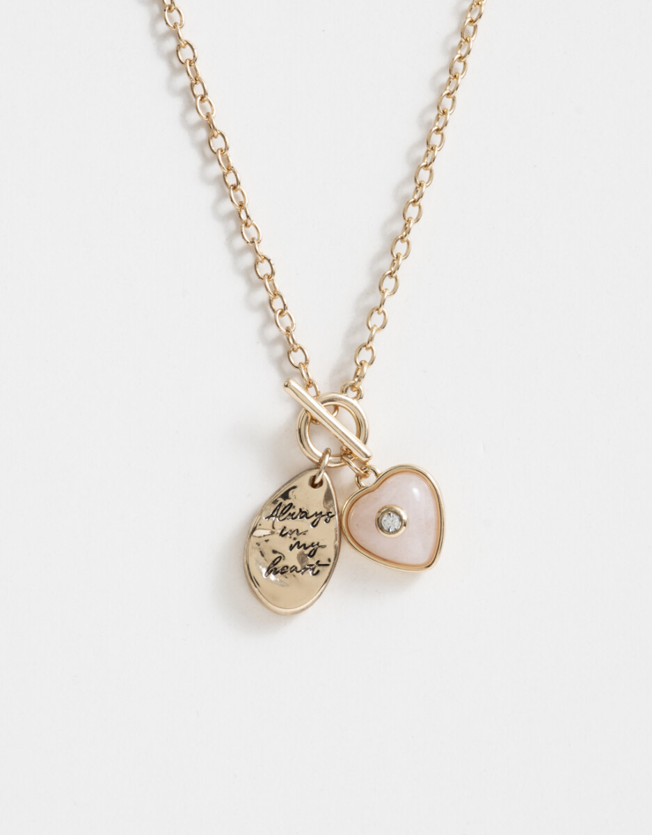 Collar Corto Con Piedra Natural 