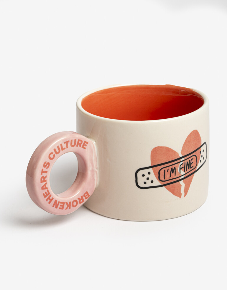 Artículos cocina Taza De Cerámica Broken Hearts - Combinacion Tricolor