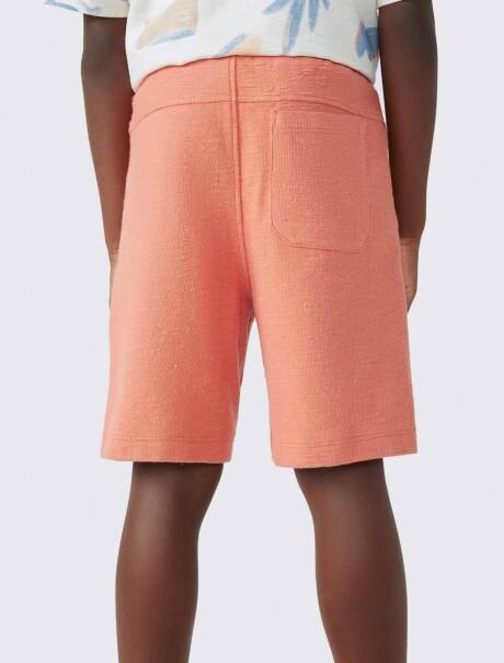 BERMUDA DE NIÑO EN ALGODÓN NARANJA