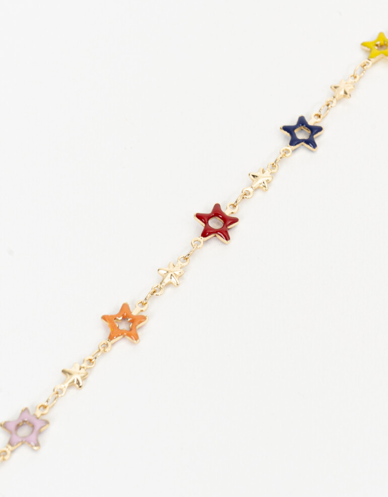 Pulseras Flexibles Color Pulsera Flexible Estrellas - Combinacion Multicolor