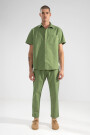 SEERSUCKER PANTS Green