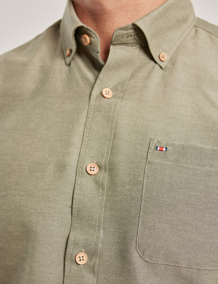 012487 CAMISA HARRINGTON LABEL Verde