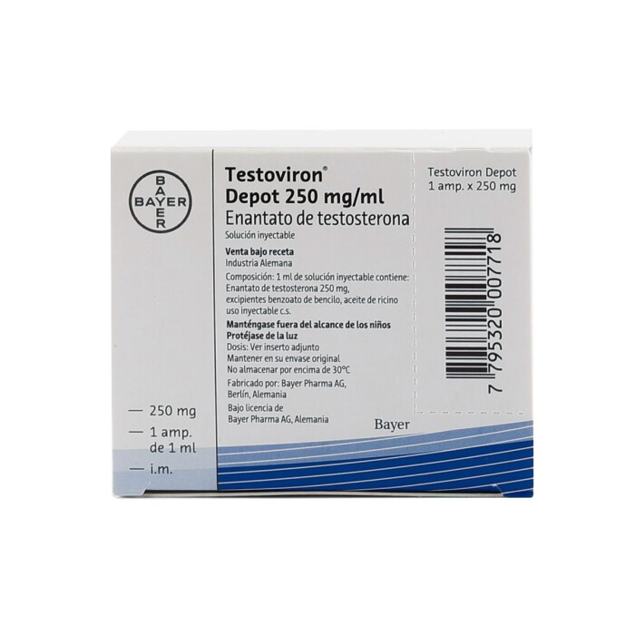 TESTOVIRON DEPOT 250 CJ X 1 AMPOLLA única
