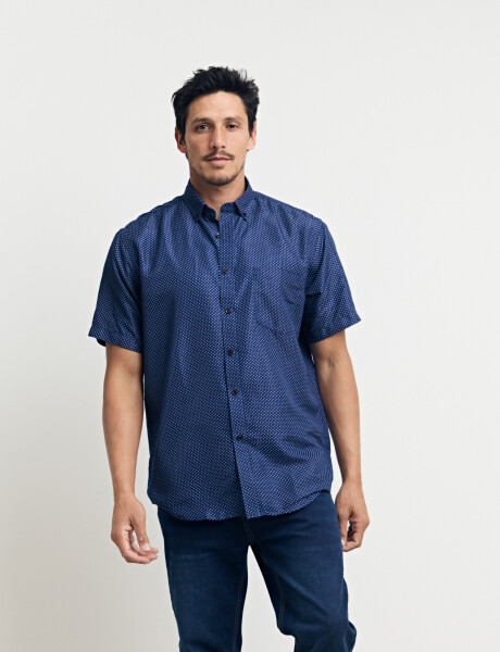 012660 CAMISA HARRINGTON LABEL Azul Osc/bla