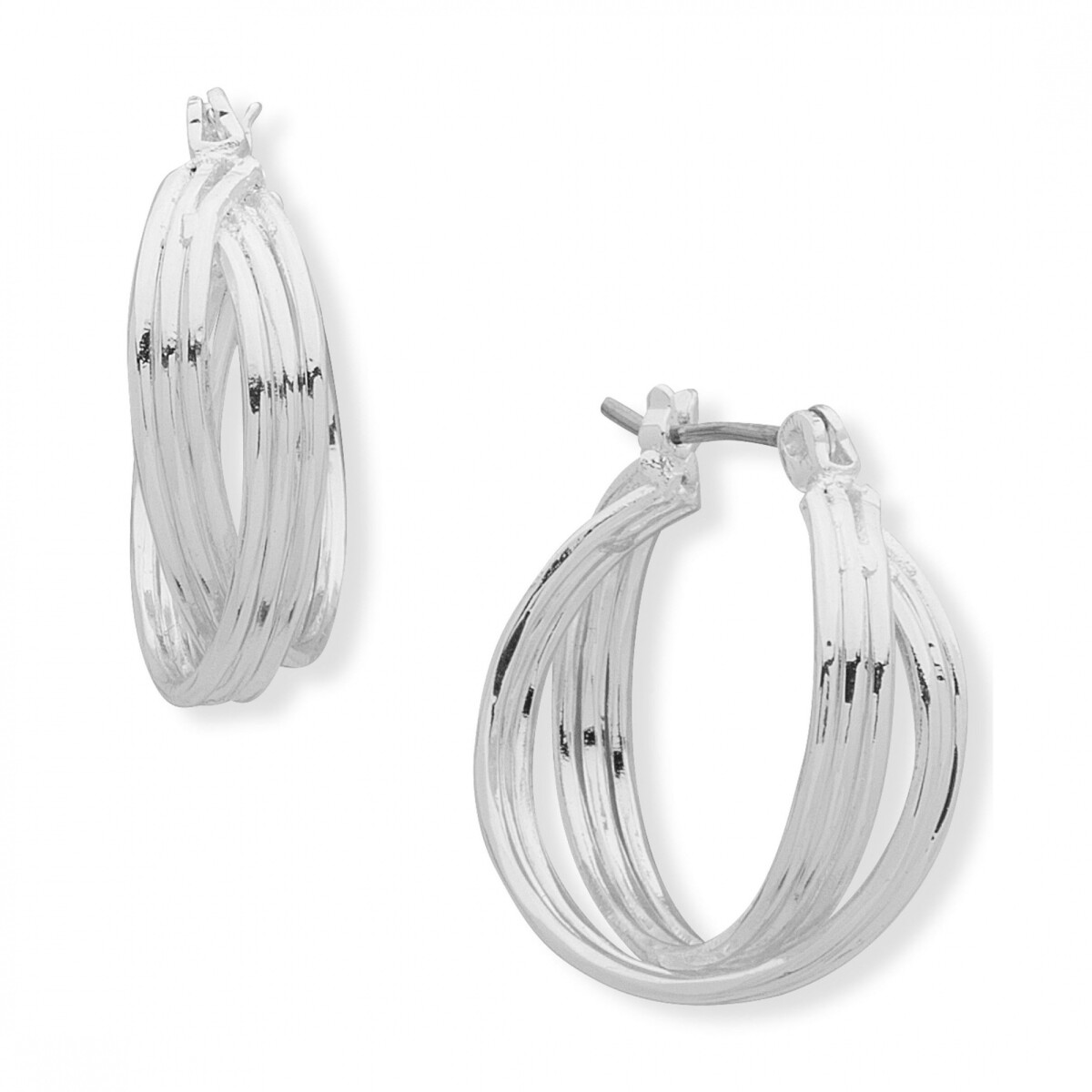 Pe Twisted Hoop - Slv - Silver 