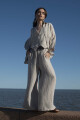 PANTALON LINO SET BEIGE