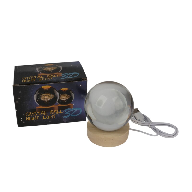 Lámpara veladora 3D diseño luna base de madera 8" Lámpara veladora 3D diseño luna base de madera 8"