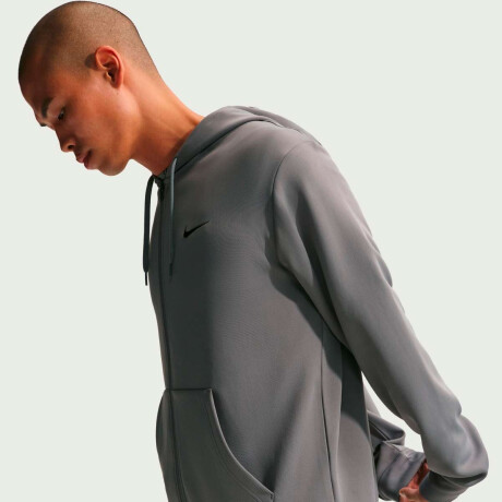 Campera Nike Dri-Fit Uv Flex Fleece Hyverse Con cierre de Hombre Gris
