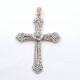 Cruz Oro blanco 18K y brillantes Cruz Oro blanco 18K y brillantes