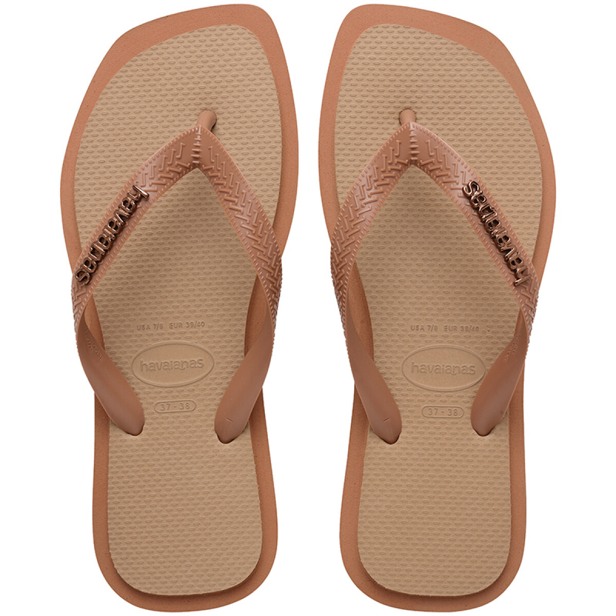 Ojotas Havaianas Top Square Fusion - Marrón 