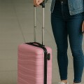 Valija Rigida Carry On Con Mango Telescopico Rosa Valija Rigida Carry On Con Mango Telescopico Rosa