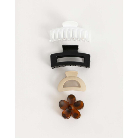 Broches Sets Carey Combinacion Multicolor