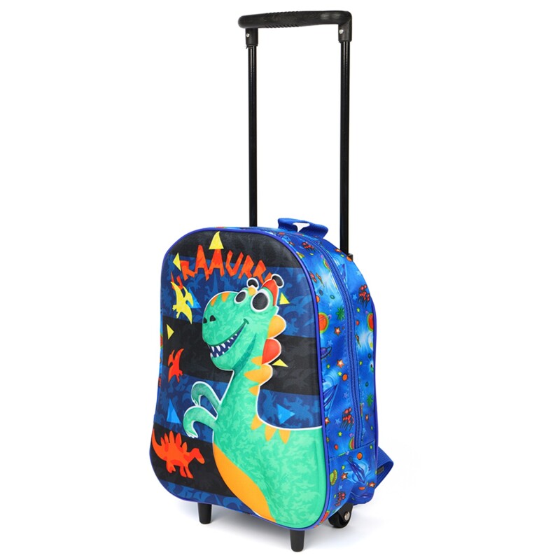Mochila Infantil Escolar con Carrito Canva Dino