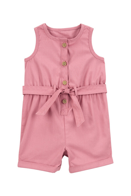 Monito corto de lona, rosado Monito corto de lona, rosado