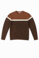 Sweater a rayas KHAKI