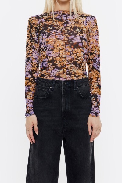 CAMISETA AJUSTADA TUL LEOMIMOS Rosa