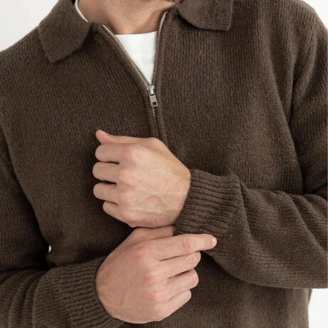 Buzo Rhythm Quarter Zip Marron