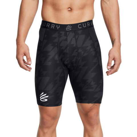 UA Curry HG Prtd Shorts-ORG BLK-002