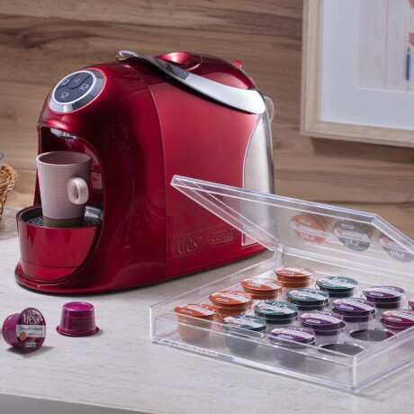 Dispensador de cápsulas de acrílico x16 Sc