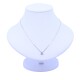 Colgante oro 18k blanco y brillante. Colgante oro 18k blanco y brillante.
