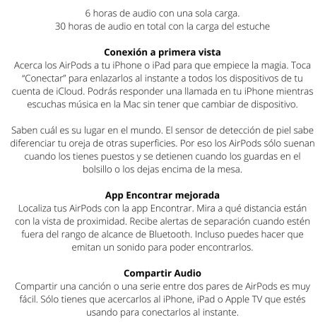 Auriculares Apple Airpods 3ra generación V01