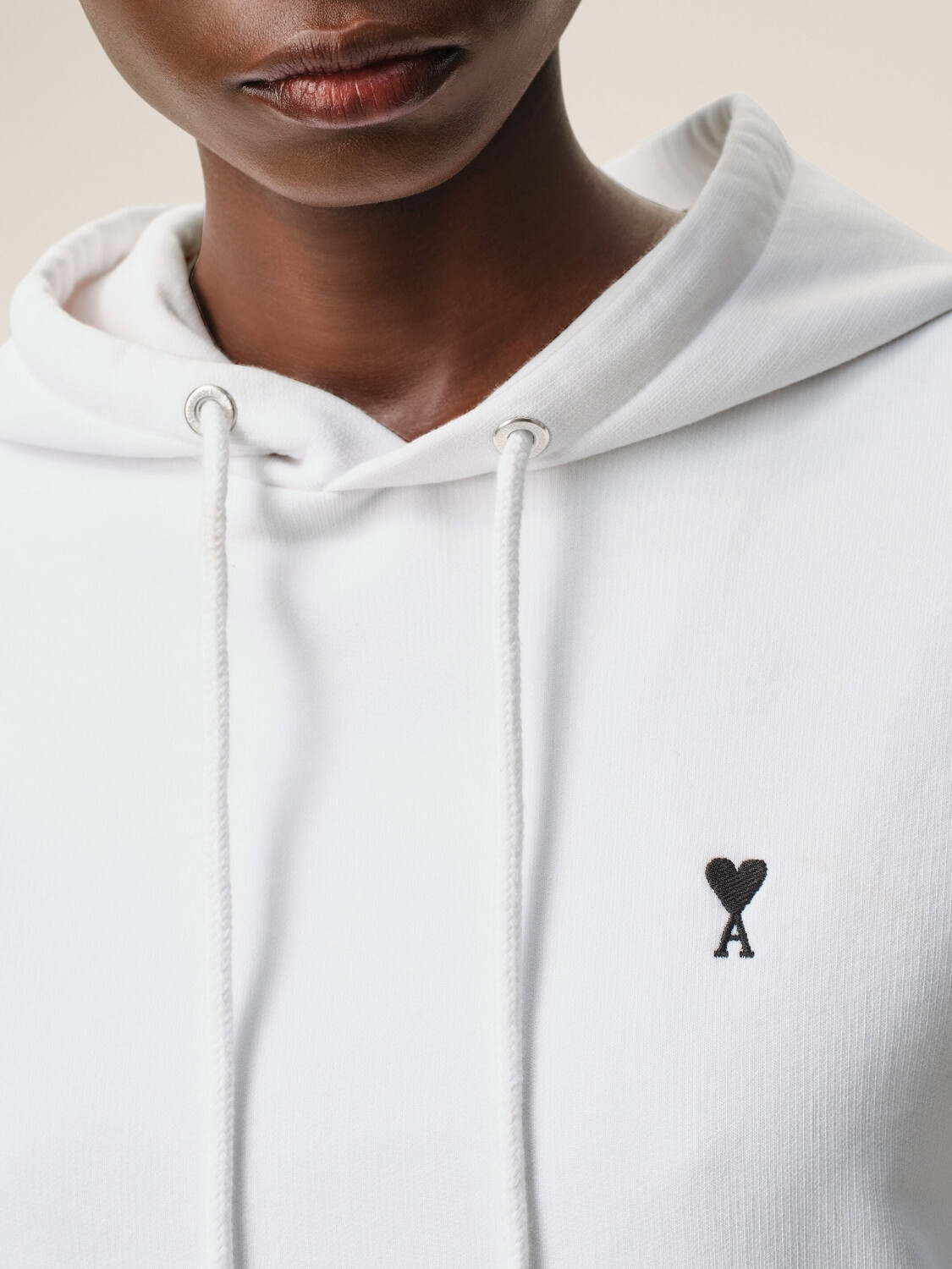 AMI PARIS - Buzo Ami de Cuore Algodón Blanco