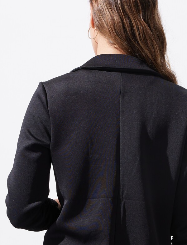 Blazer Manga Frunces NEGRO