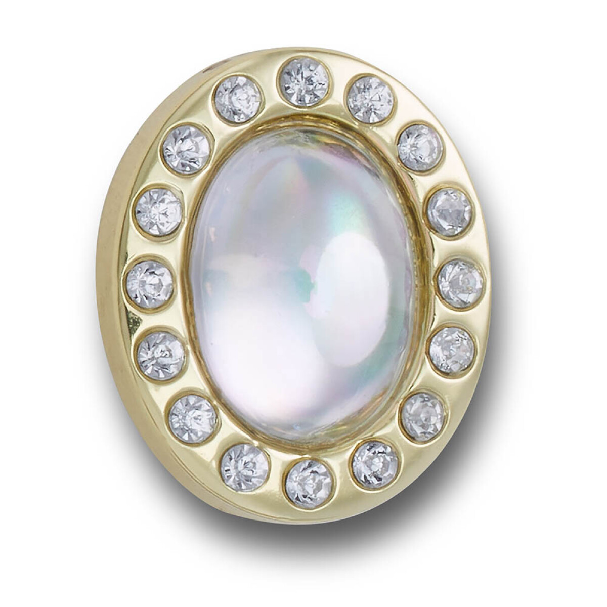 Jibbitz Tiny White Circle Gem 