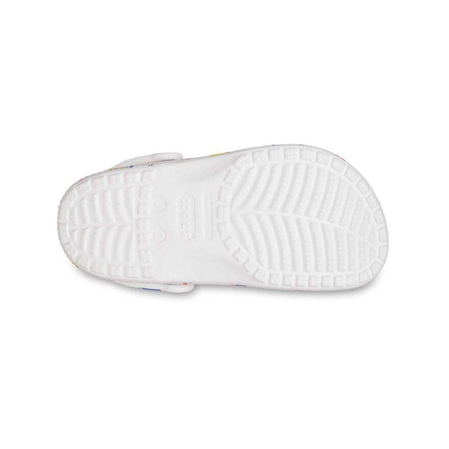 Classic Doodle Print Clog K - Niños White/multi