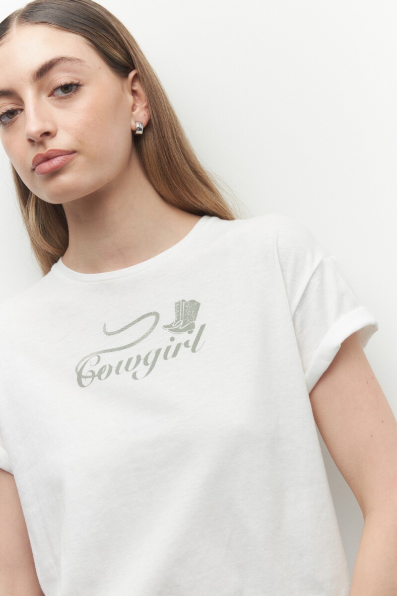 REMERA COWGIRL Blanco