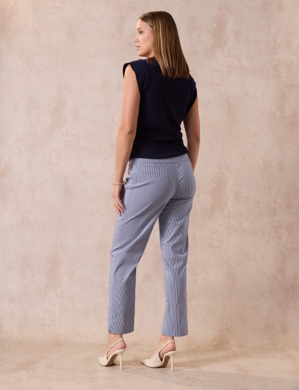 Pantalon Modelador BLANCO/AZUL