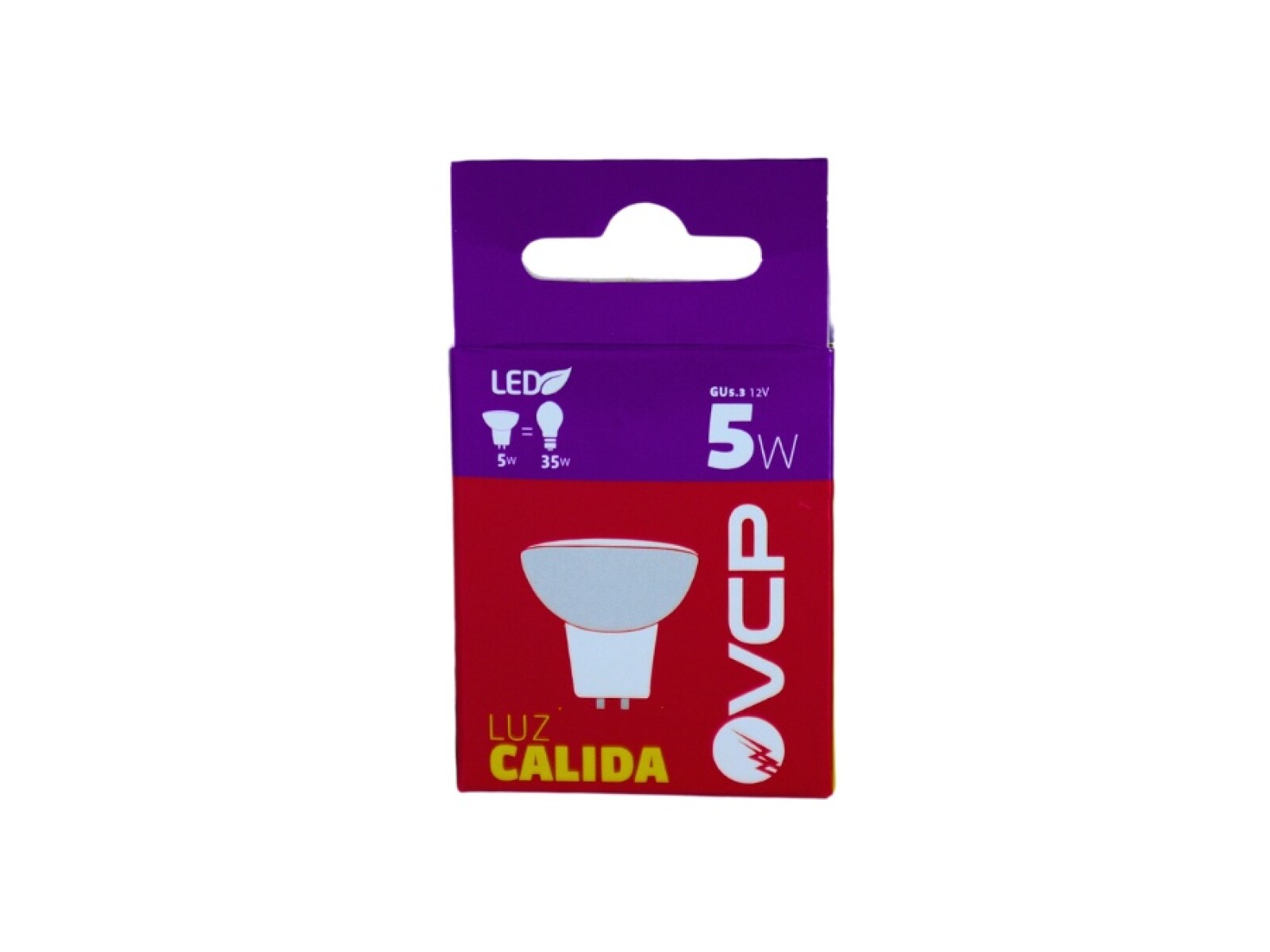 LAMPARA LED DICROICA 5W 3000K GU5.3 12V NO DIMERIZABLE 