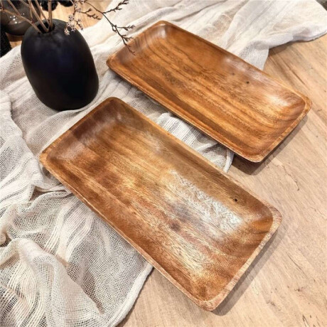 Bandeja Rectangular Madera 30.4X15X4Cm Bandeja Rectangular Madera 30.4X15X4Cm