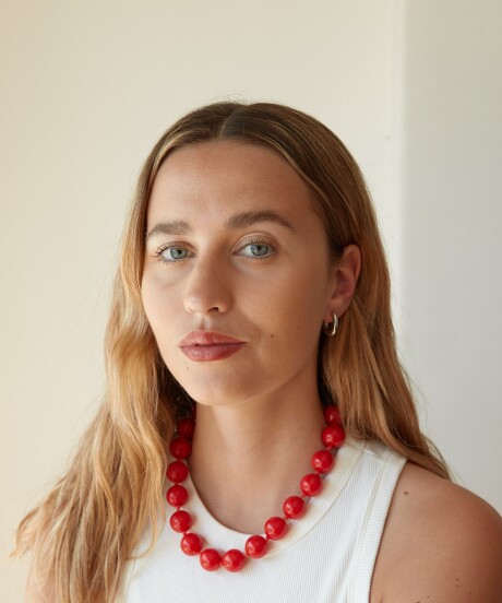 COLLAR VILMA ROJO