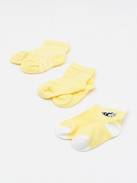 MEDIAS SUNNY PACK x 3 AMAR. PASTEL